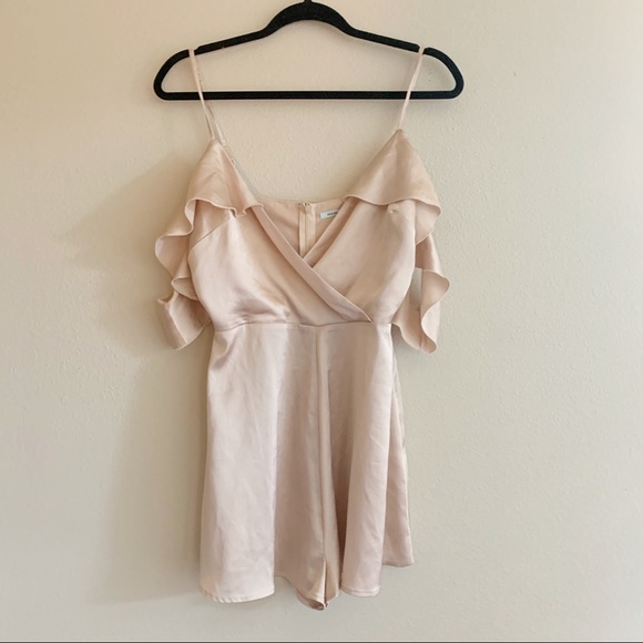 Kimchi Blue Pants - Kimchi blue champagne silky romper